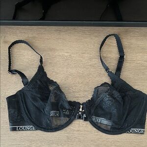 Lounge Black Lace Bra